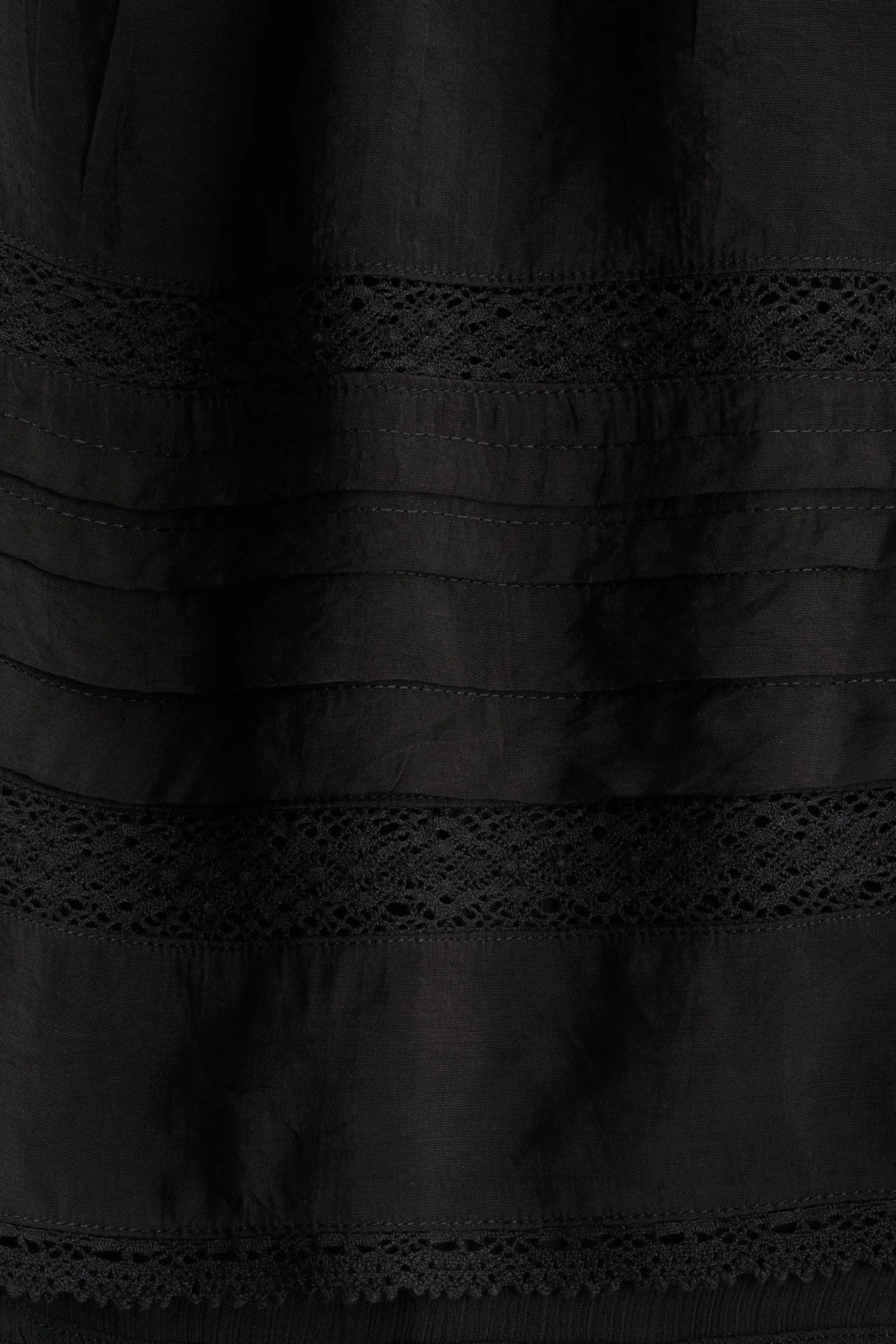 Robe à plis nervure - Noir