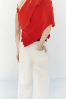 Barrel High Waist Jeans - Crème — photo 3