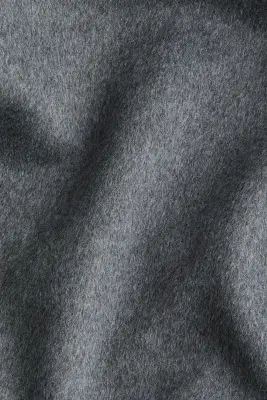 Manteau fait main en laine mélangée - Gris — photo 2