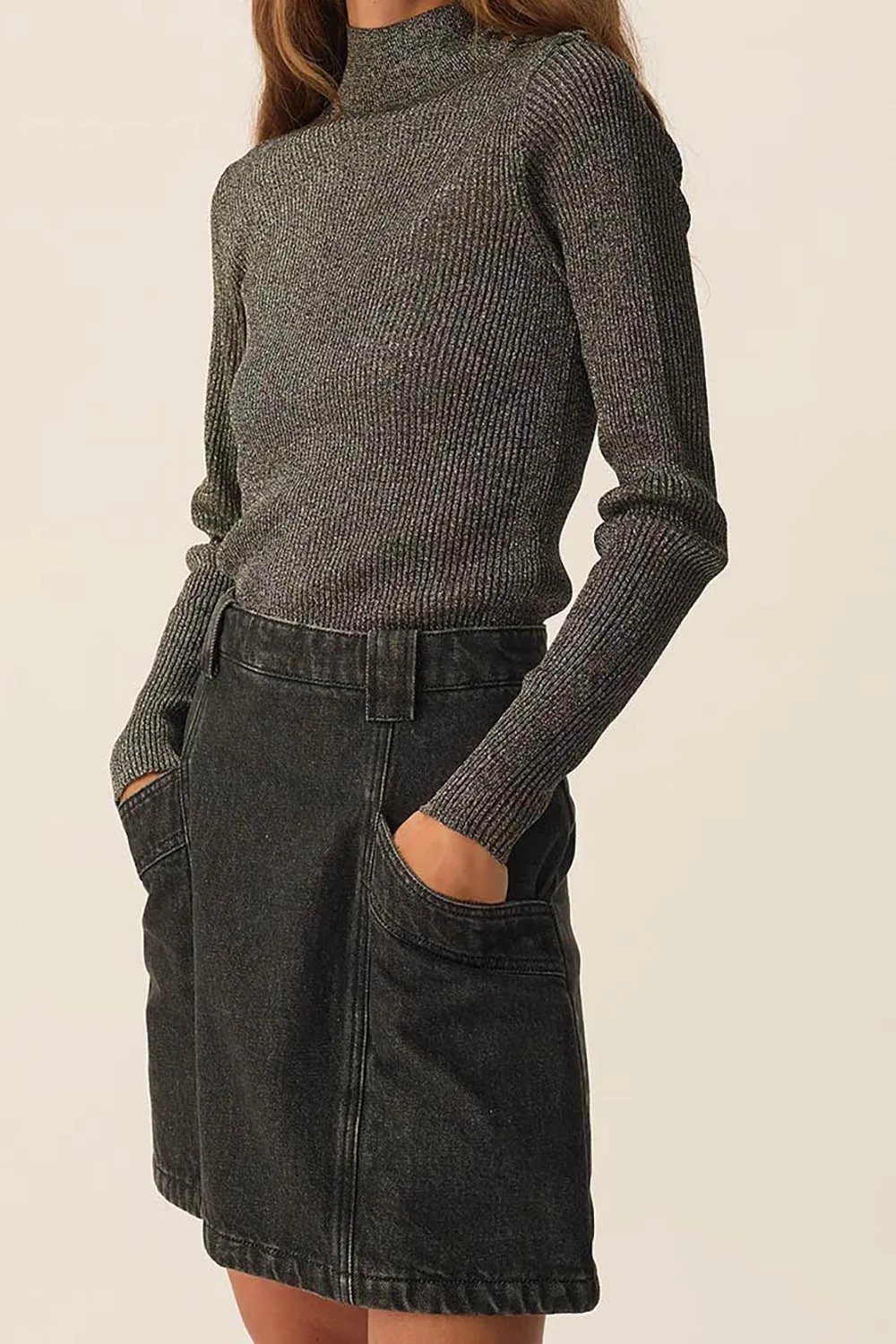 Pull Agaton Lurex Silver