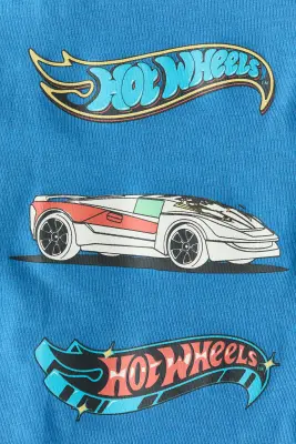 T-shirt oversize imprimé - Bleu vif/Hot Wheels — photo 2