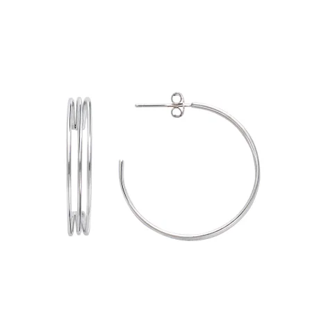 Boucles d'oreilles Créoles argent 602537