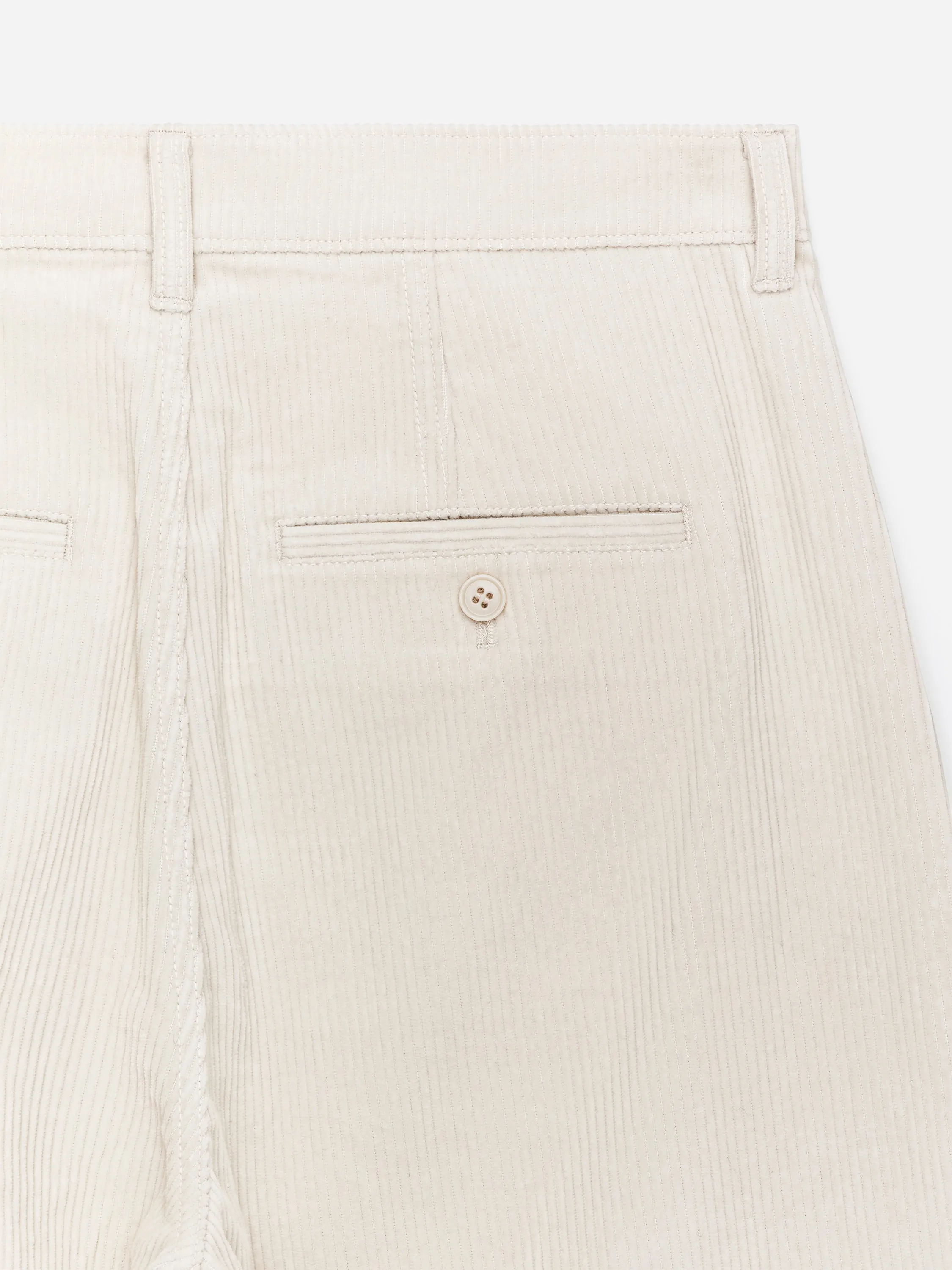 Pantalon en velours côtelé jambes barrel - Beige clair