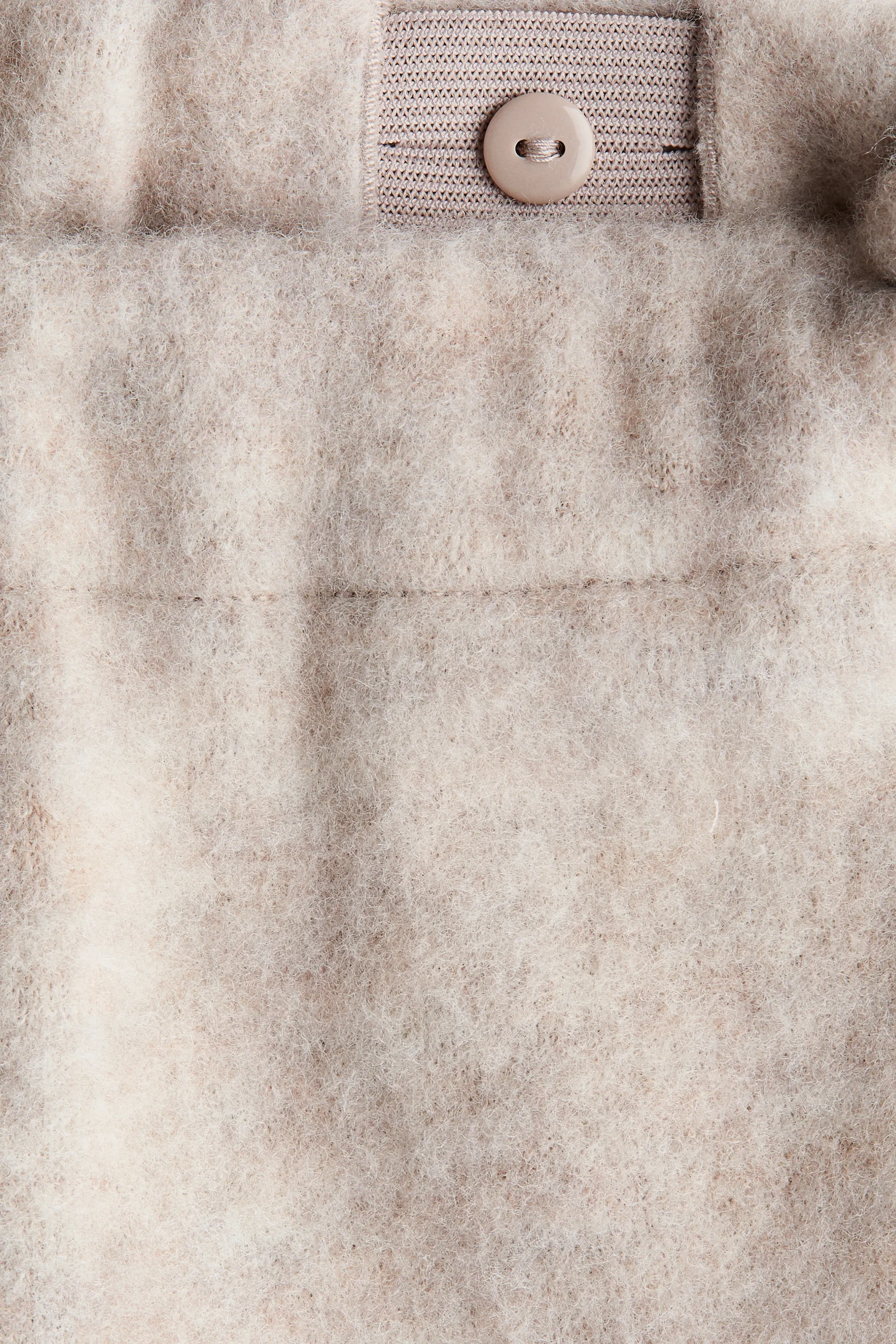 Pantalon en laine mélangée - Beige clair