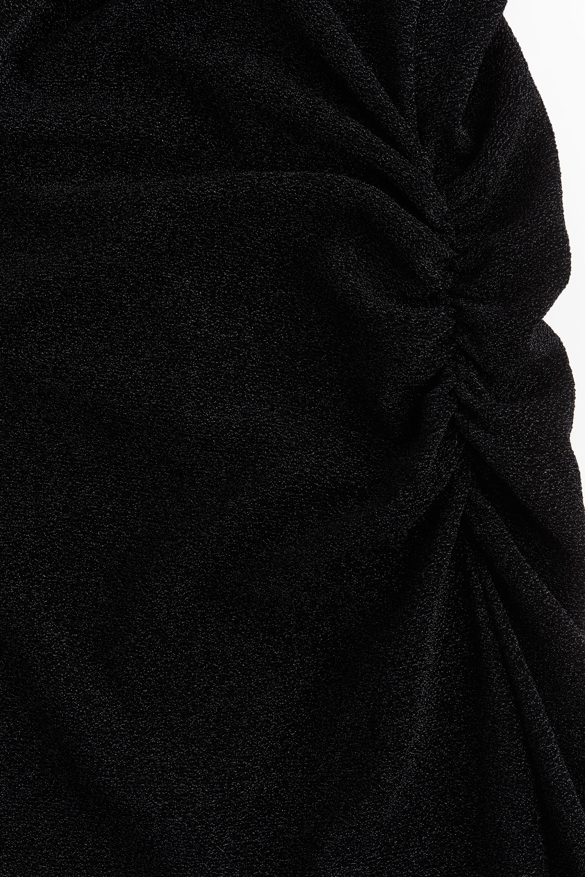 Robe asymétrique scintillante - Noir