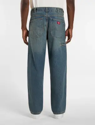 Pantalon Dickies 958 Baggy tapered work jean – Khaki tinted Blue — photo 3