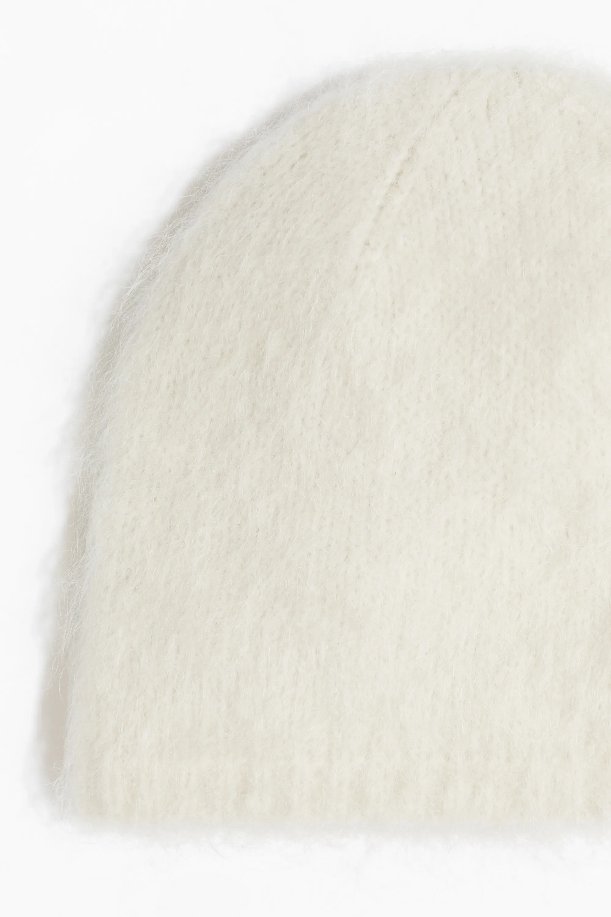 Bonnet en mohair mélangé - Crème