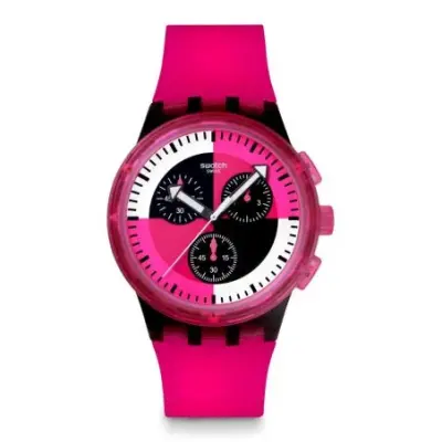 Montre Swatch chrono SUSB110 - FUCHSIA LINES — photo 1