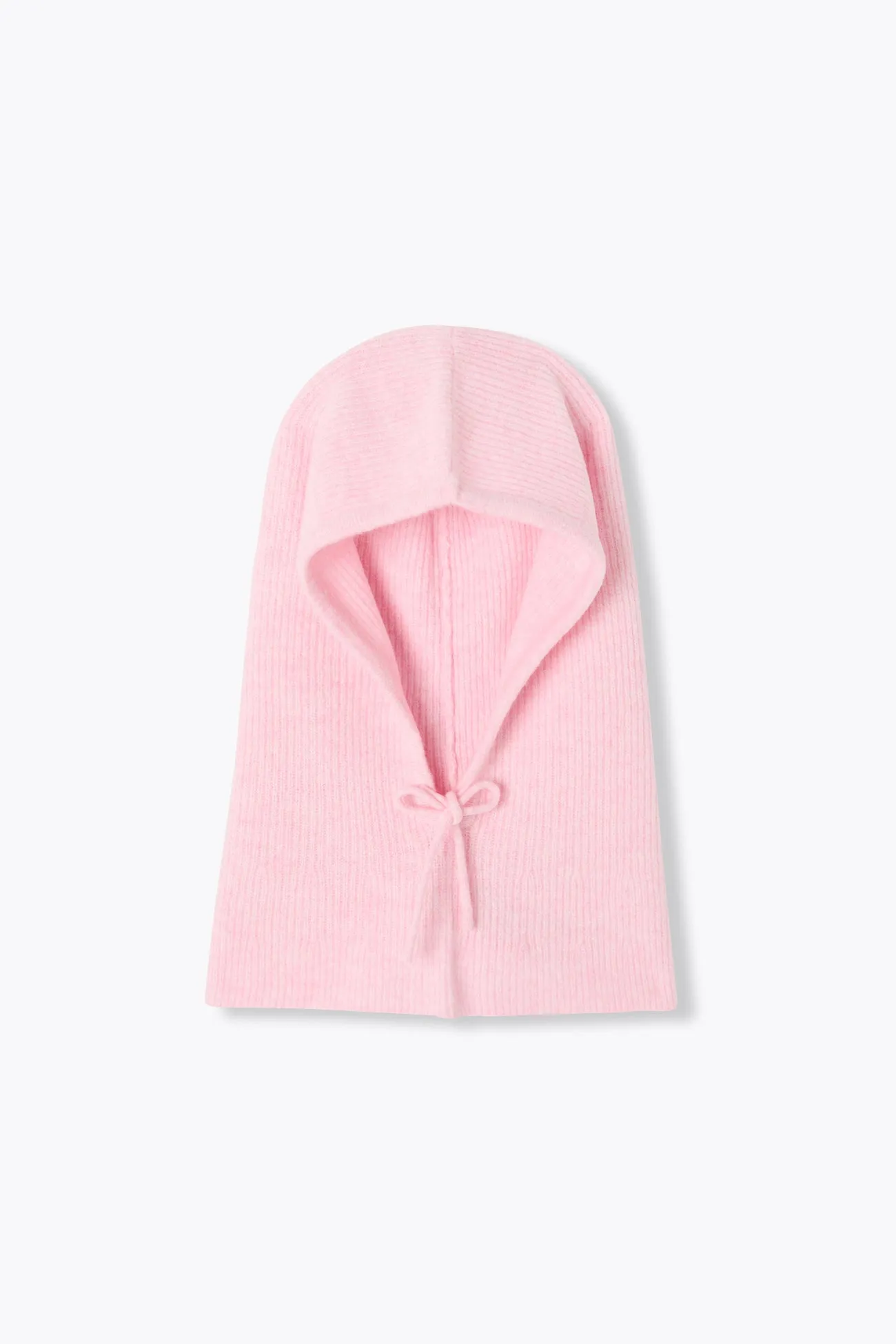 Cagoule en maille côtelée