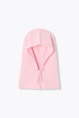 Cagoule en maille côtelée