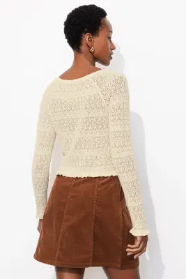 Pull en maille dentelle Femme — photo 4