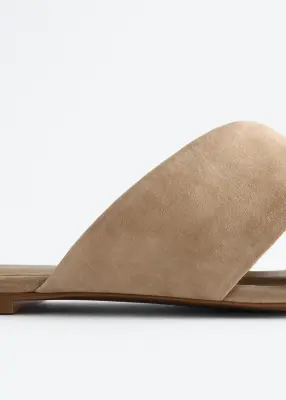 Sandales à brides croisées - Beige — photo 5