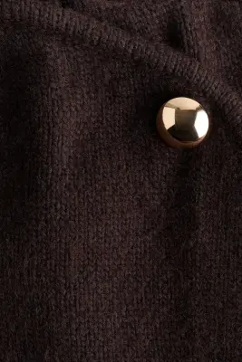 Gilet croisé - Marron foncé — photo 5