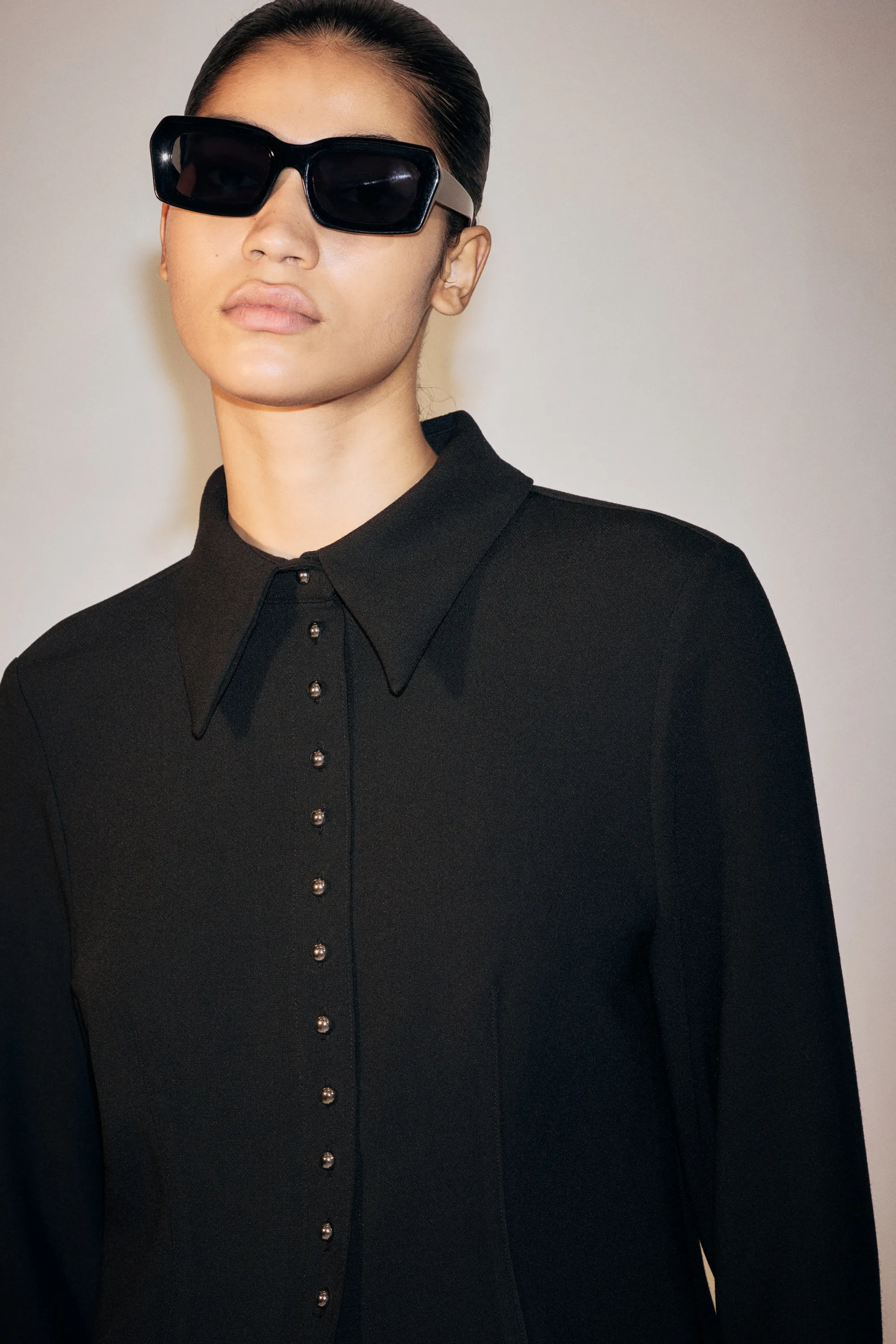 Chemise cintrée - Noir