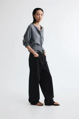 Gilet en maille fine - Gris chiné — photo 2