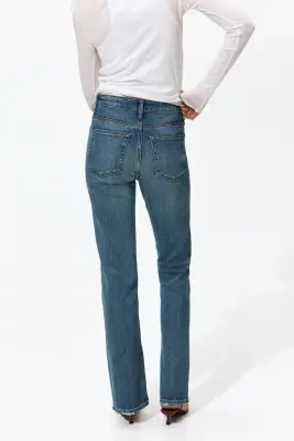 Bootcut High Waist Jeans - Bleu denim — photo 3