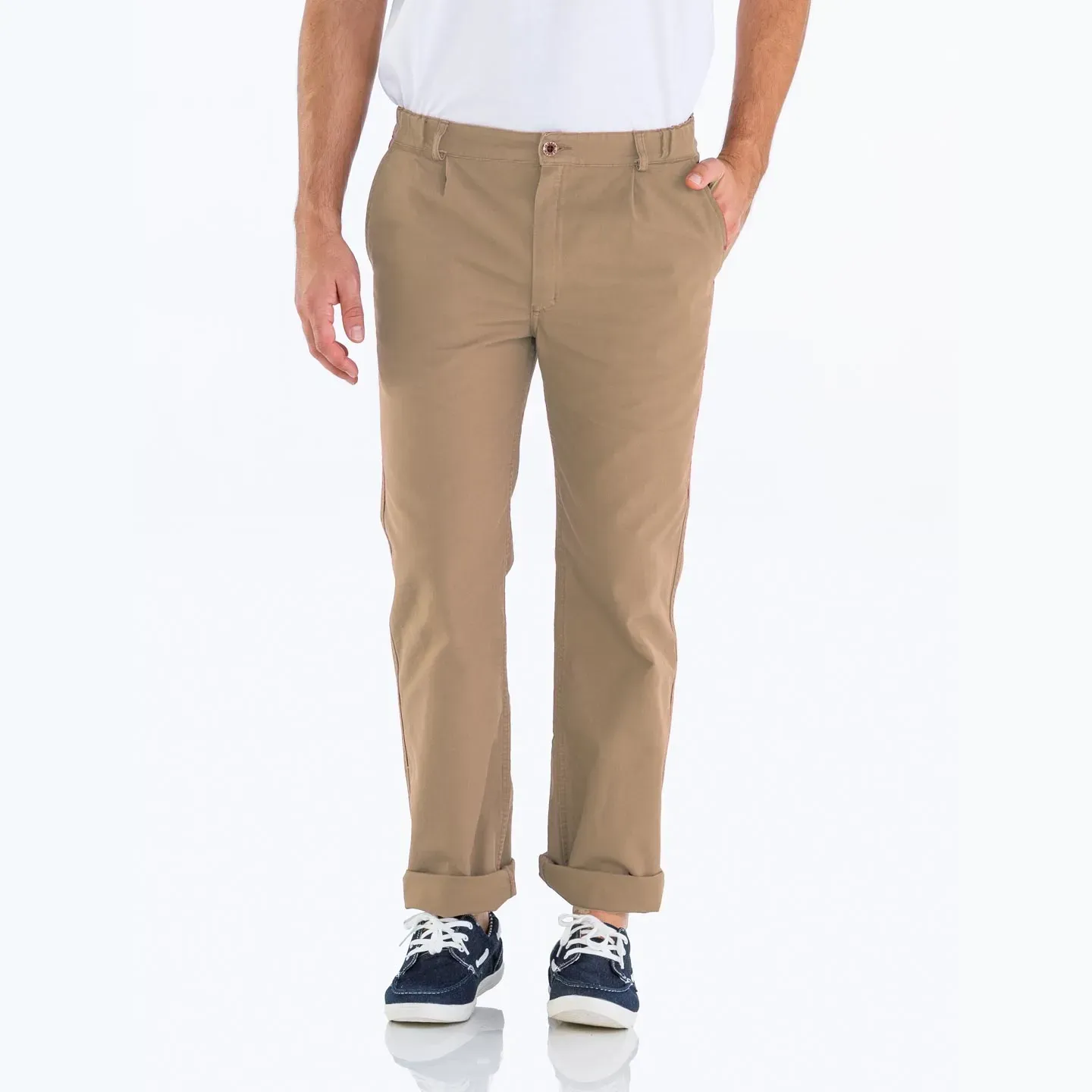 Pornichet, Le vrai pantalon du marin breton en coton bio - Toile Fusain