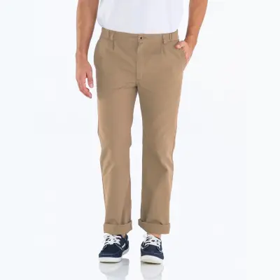 Pornichet, Le vrai pantalon du marin breton en coton bio - Toile Fusain — photo 1