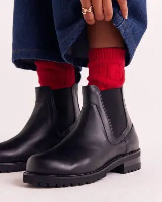 Chaussettes Felice rouge — photo 3