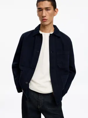Chemise Henley à manches courtes - Blanc cassé — photo 3