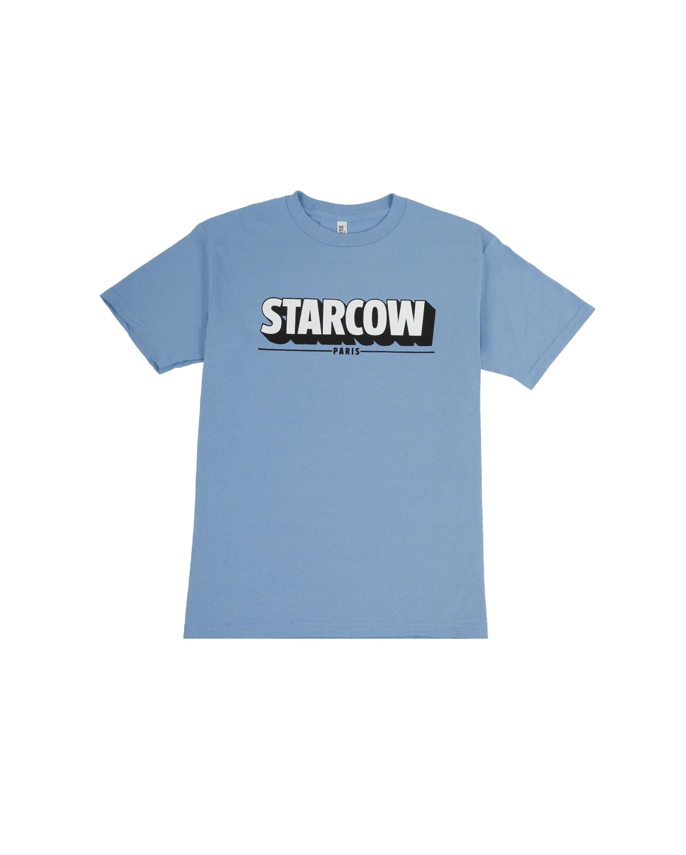 Bold 3D Tee Blanc Bleu Ciel
