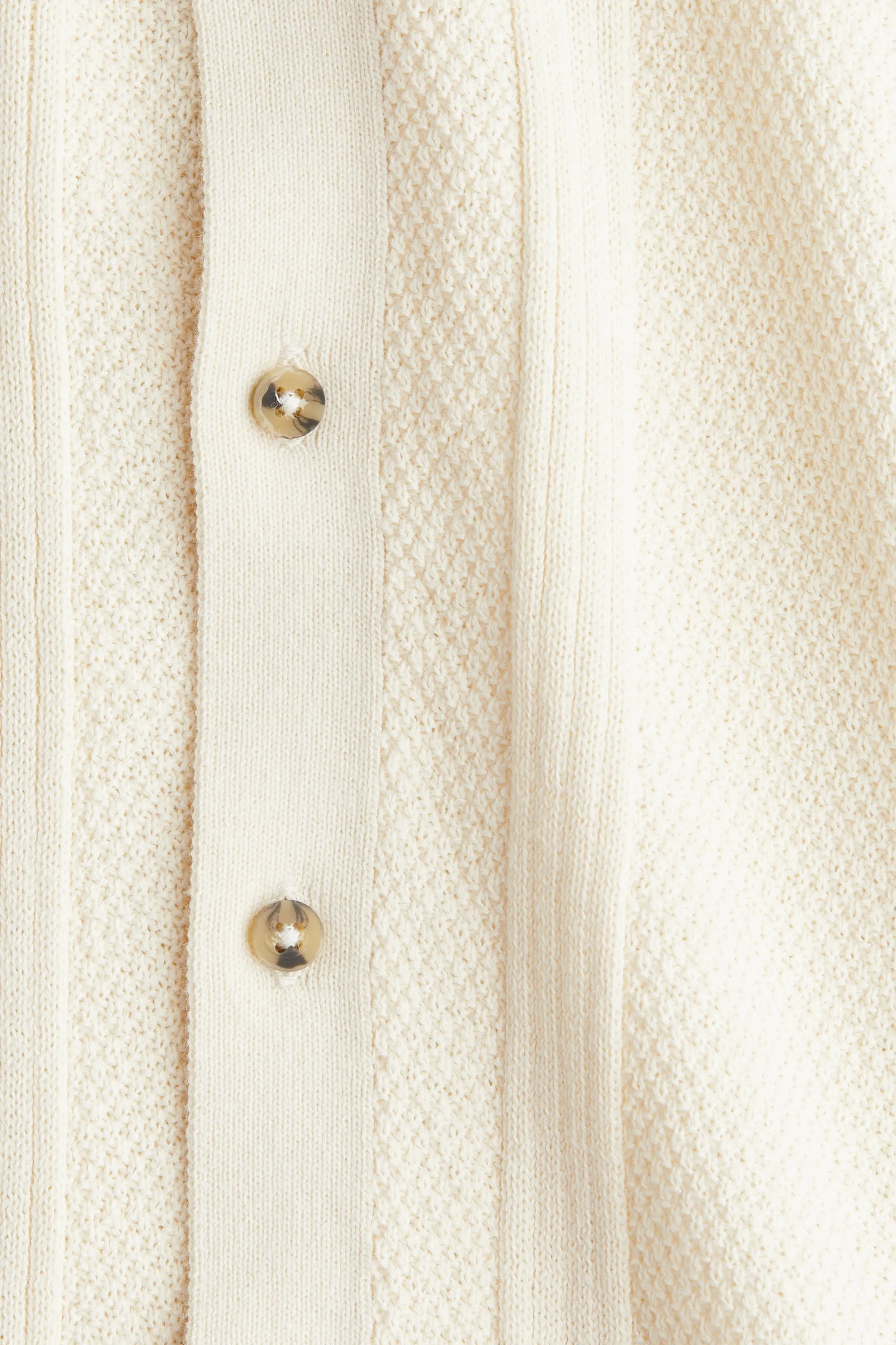 Chemise en maille texturée - Blanc
