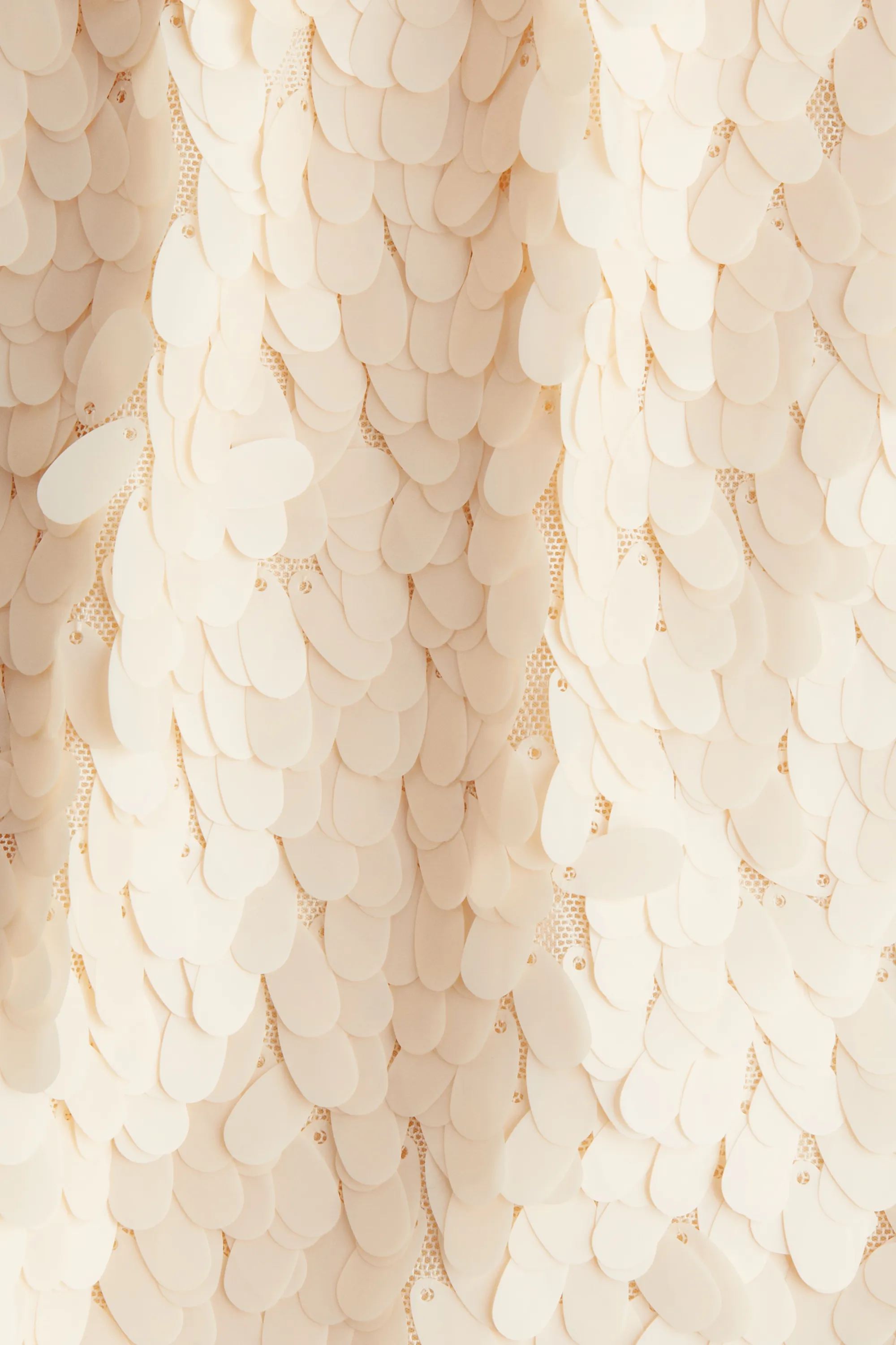 Débardeur à sequins - Crème