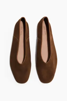 Ballerines en cuir - Marron — photo 1