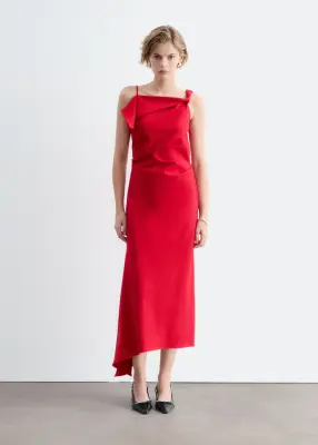 Robe à bretelle torsadée - Rouge — photo 1