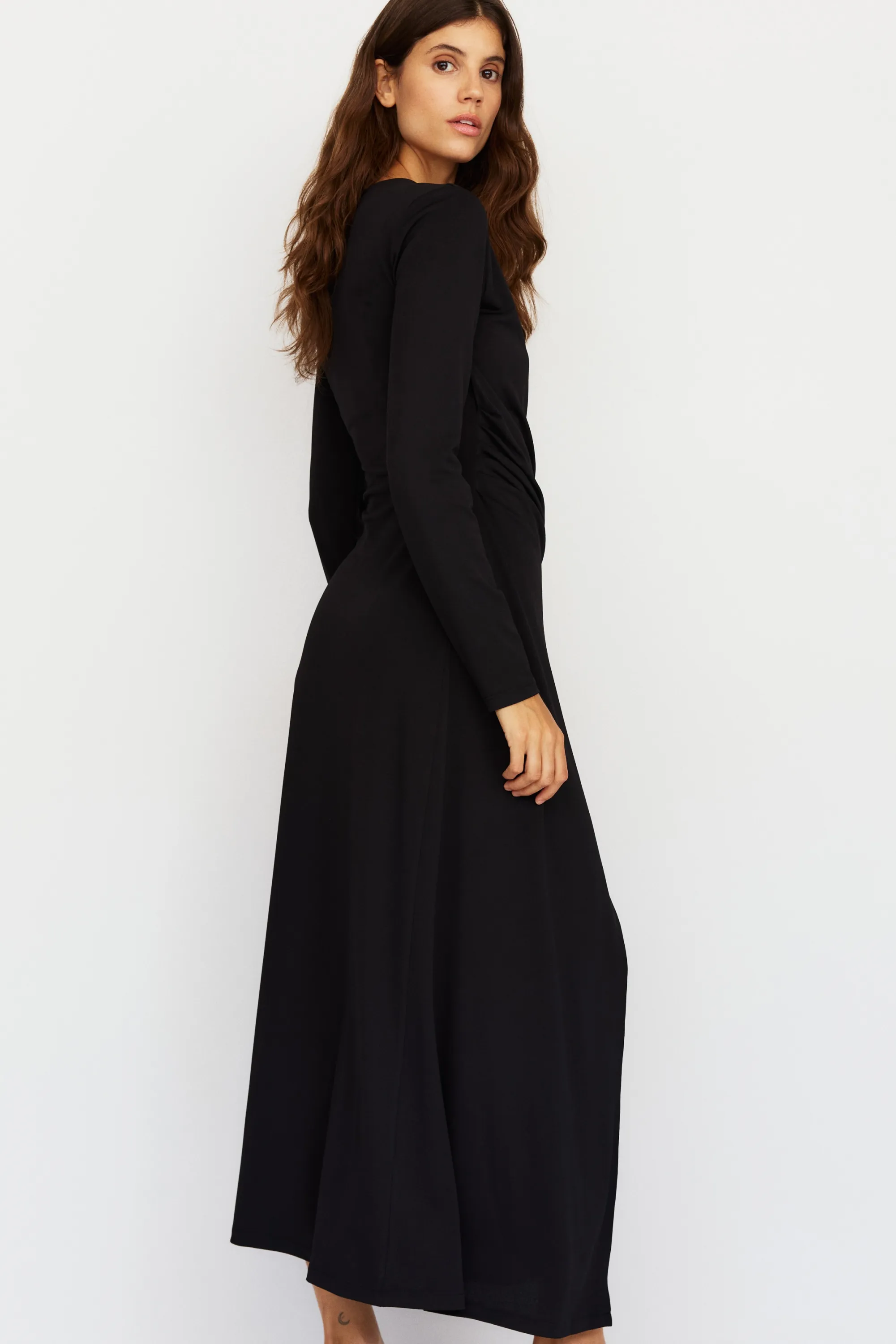 MAMA Robe d'allaitement croisée - Noir