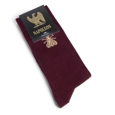 Mi chaussettes jersey L'Abeille Bordeaux — photo 3