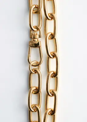 Collier chaîne à gros maillons - Doré — photo 2