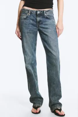 Jean droit standard taille basse Arrow - Second Blue – Bleu moyen — photo 1
