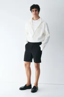 Short Four-way Stretch Regular Fit - Noir — photo 3