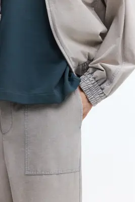 Pantalon jogger Relaxed Fit - Gris clair — photo 1