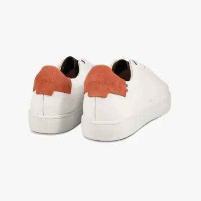 Baskets Abélia Blanc Orange Kaki — photo 5