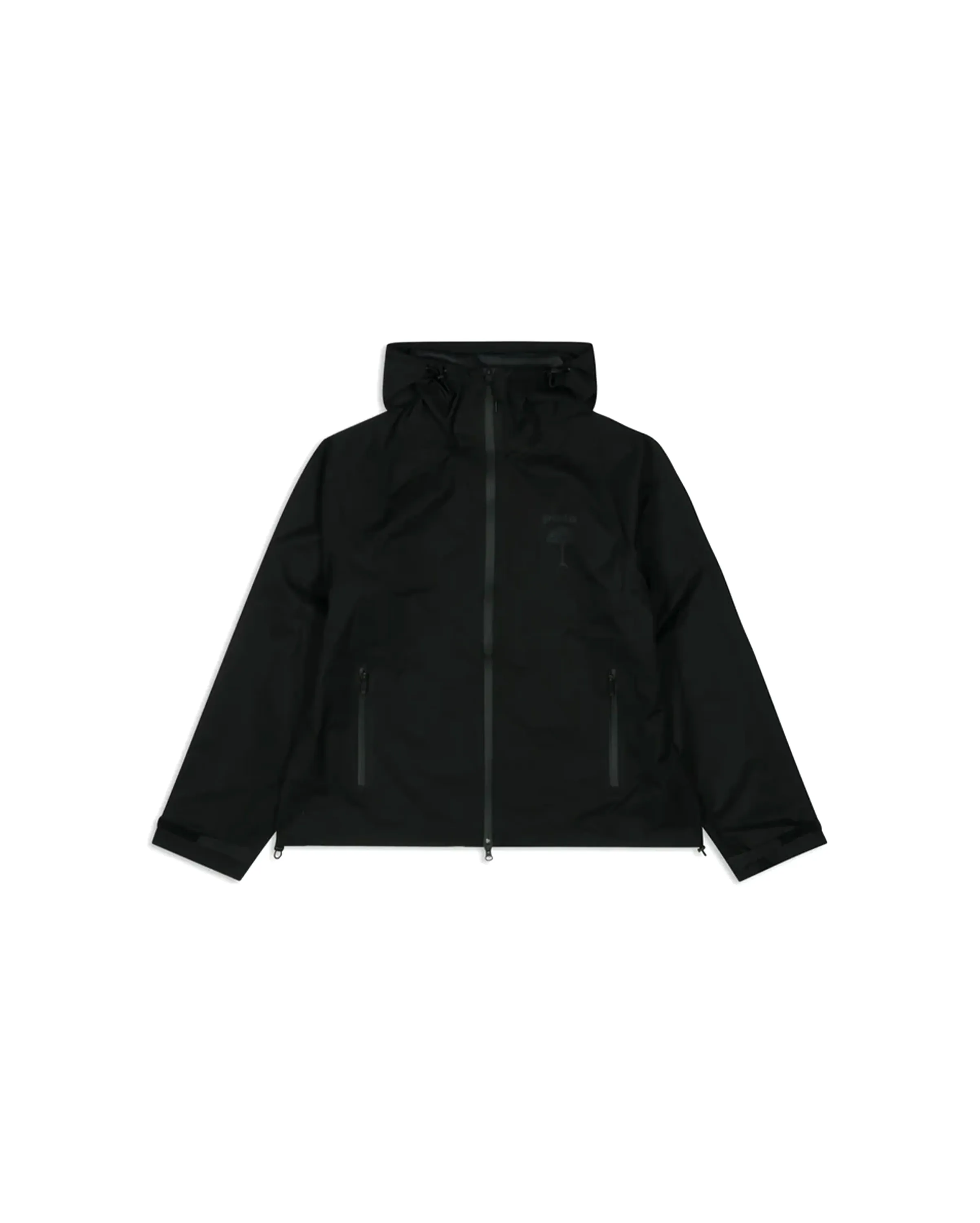 Patta 3M Reflective Waterproof Rain Jacket Black