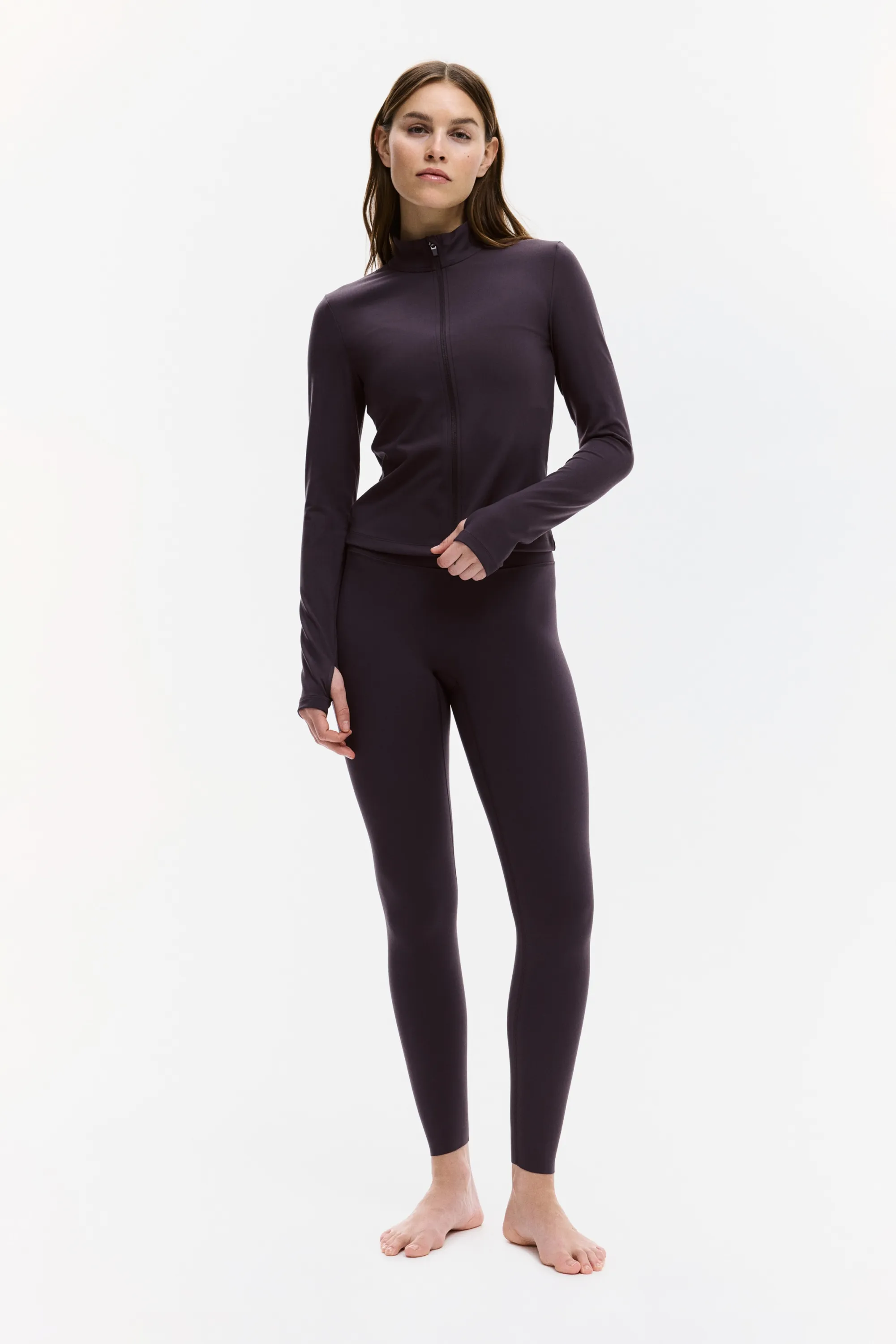 Veste de sport zippée SoftMove™ - Violet prune