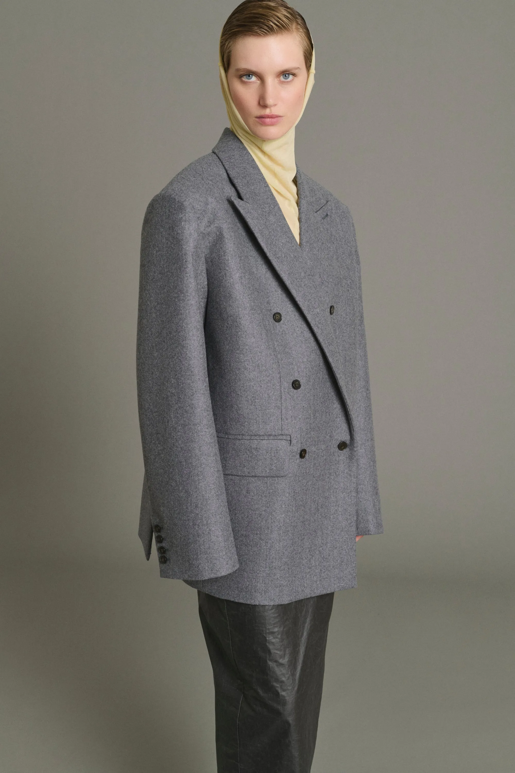 VESTE HELGA GRIS CHINÉ