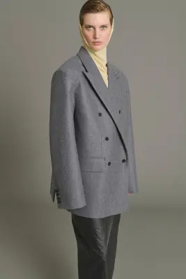 VESTE HELGA GRIS CHINÉ — photo 1