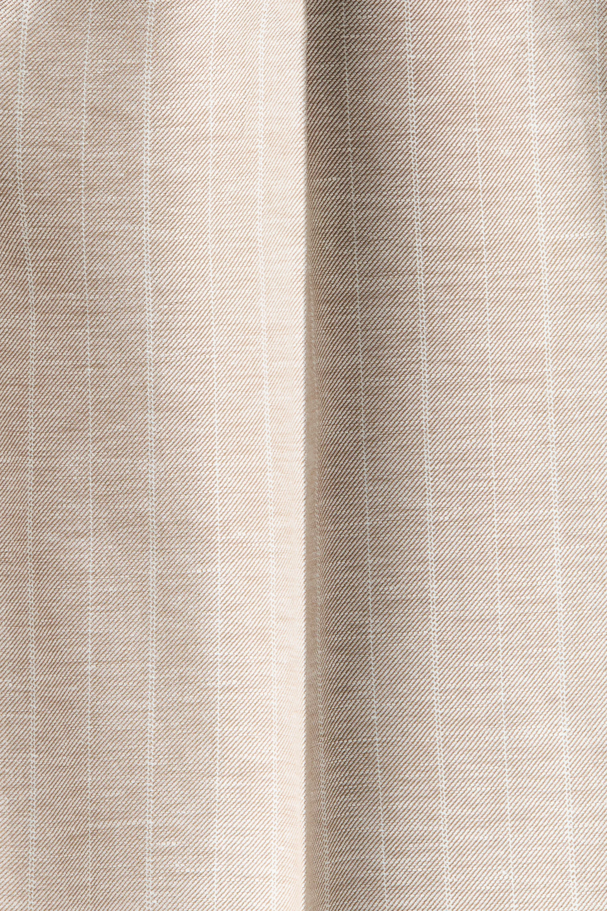 Pantalon chic Regular Fit - Beige/rayé
