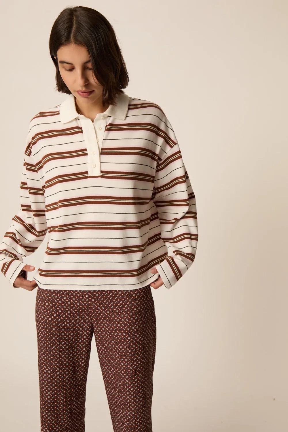 Polo Irina Creme/Cognac