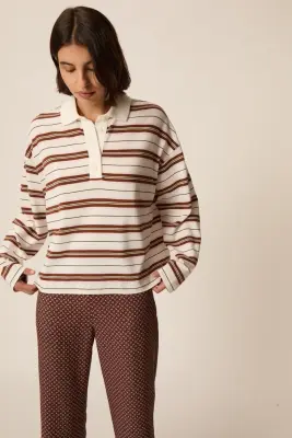 Polo Irina Creme/Cognac — photo 1