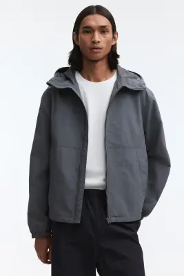 Veste coupe-vent déperlante en nylon - Gris — photo 1