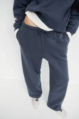 Pantalon jogger ample - Bleu pigeon foncé — photo 2