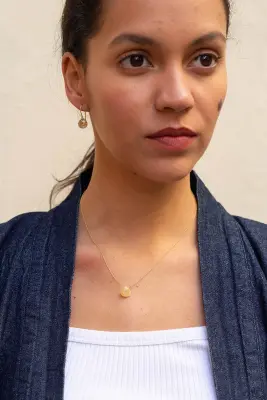 Rayons de Lune – Collier d'oreilles en quartz rutile — photo 2