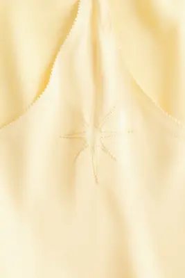 Robe combinaison en crêpe - Jaune clair — photo 2