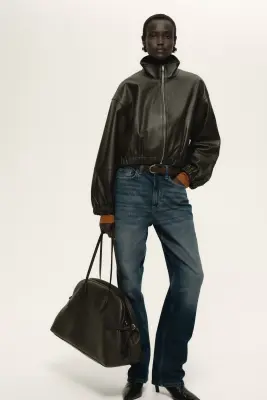 Straight High Jeans - Bleu denim délavé — photo 2