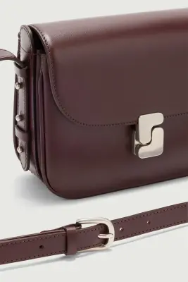 SAC BELLISSIMA MINI BORDEAUX FERMOIR ARGENTÉ — photo 4