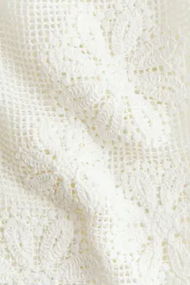 Jupe de plage façon crochet - Blanc — photo 5